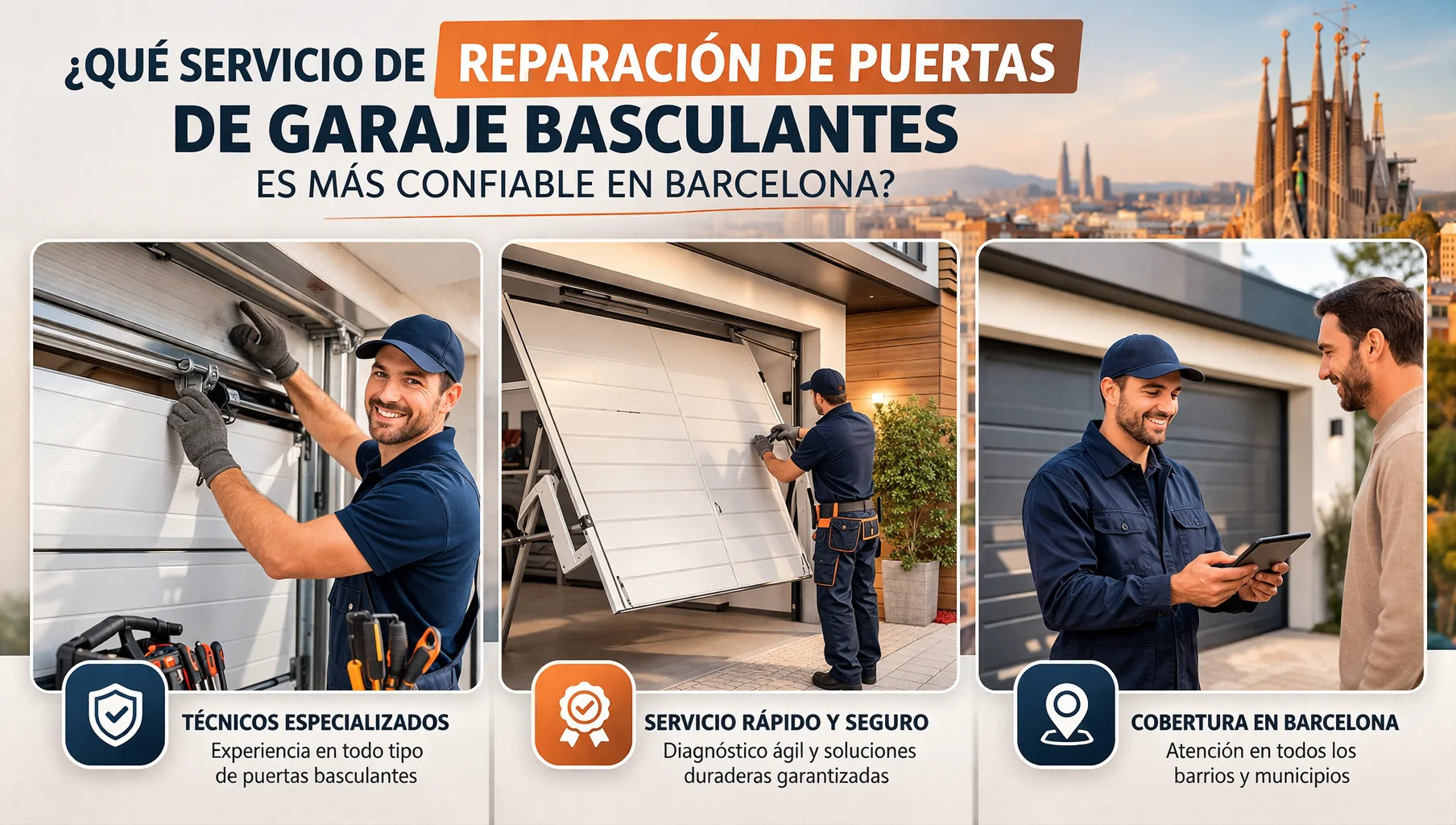 Que servicio de reparacion de puertas de garaje basculantes es mas confiable - &iquest;Qu&eacute; servicio de reparaci&oacute;n de puertas de garaje basculantes es m&aacute;s confiable en Barcelona?
